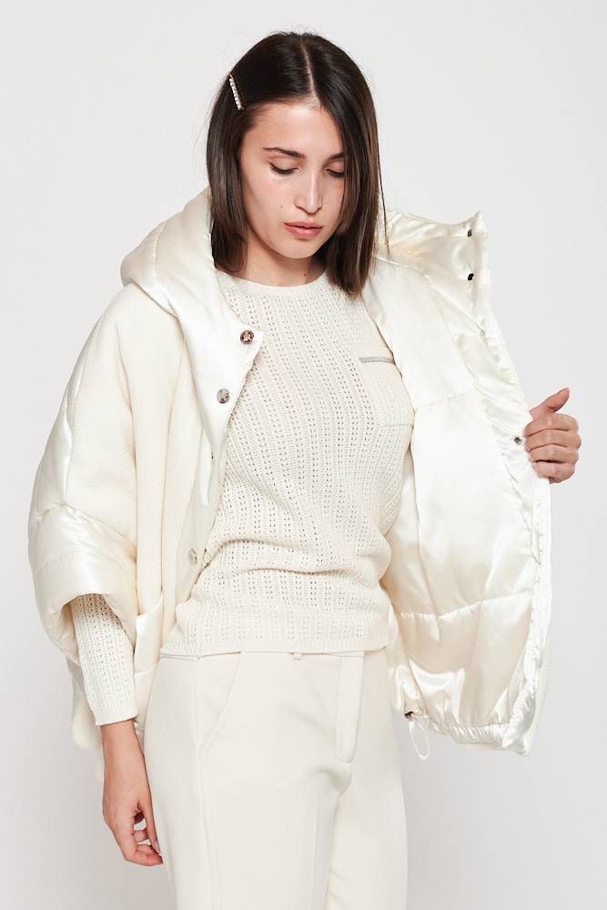 Rrocco Ragni Piumino oversize in tessuto combinato Fino Al -60%