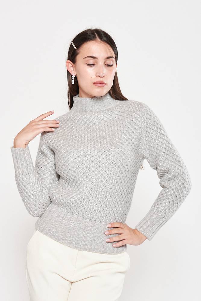 Rrocco Ragni Maglia in lurex con collo a lupetto Novità