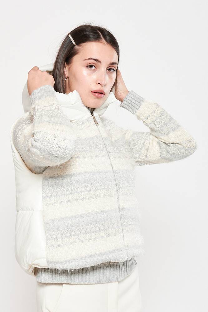 Rrocco Ragni Gilet jacquard imbottito Presa