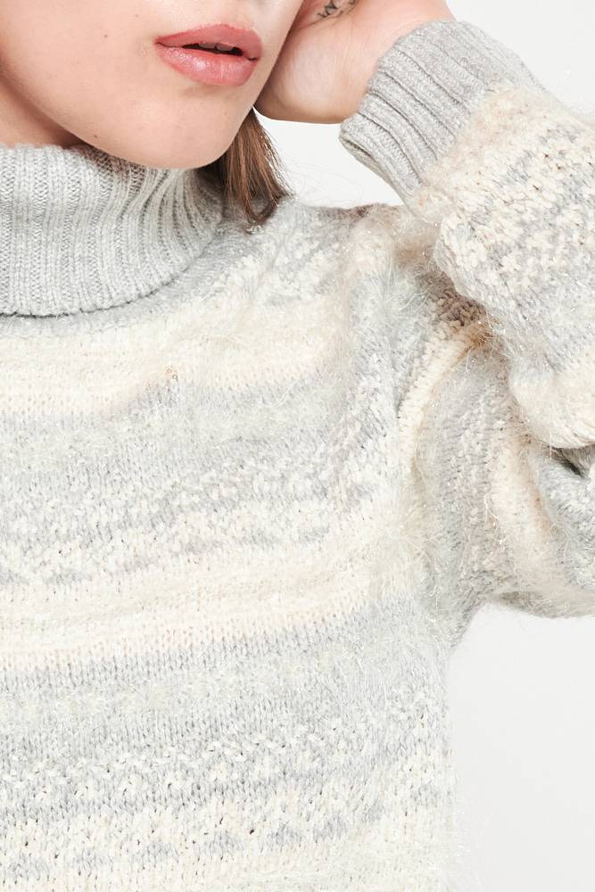 Rrocco Ragni Maglia jacquard a collo alto Sconto