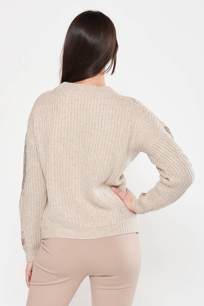 Rrocco Ragni Maglia con paillettes ad intarsio Offerta