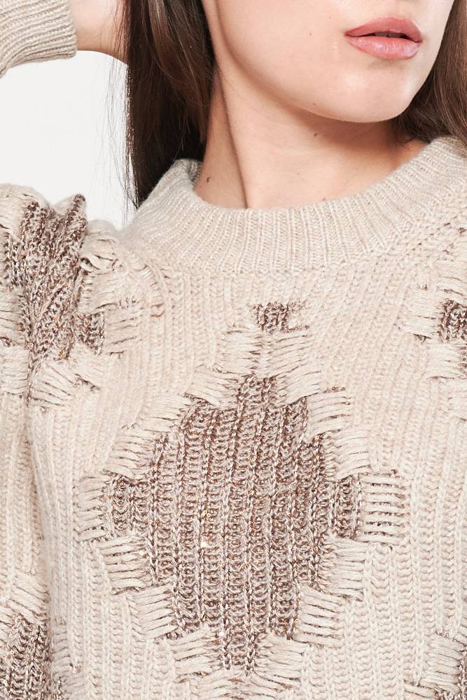 Rrocco Ragni Maglia con paillettes ad intarsio Offerta