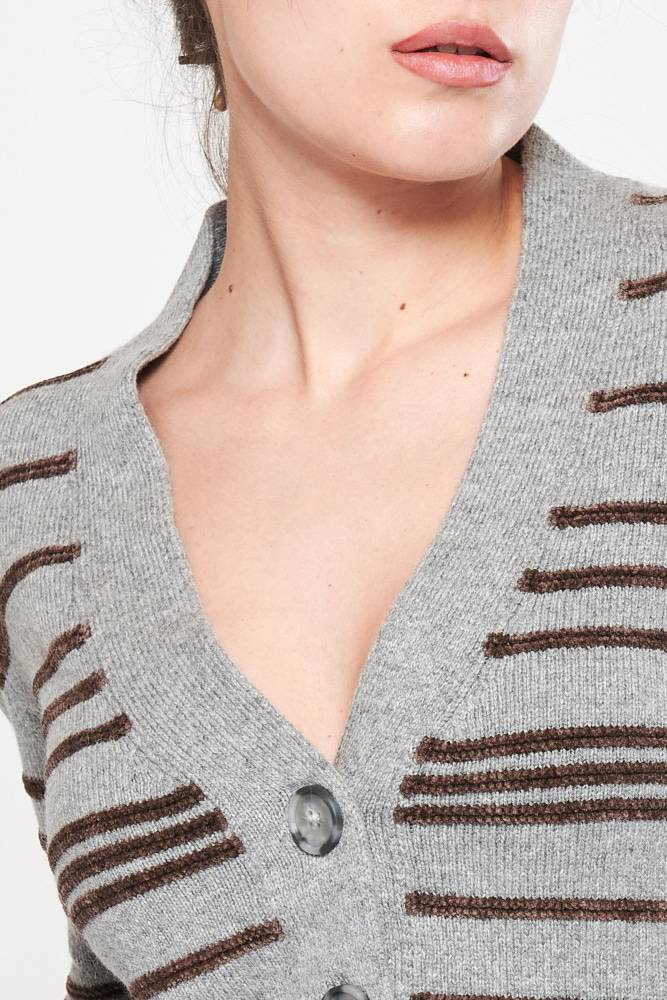 Rrocco Ragni Cardigan a righe Economico