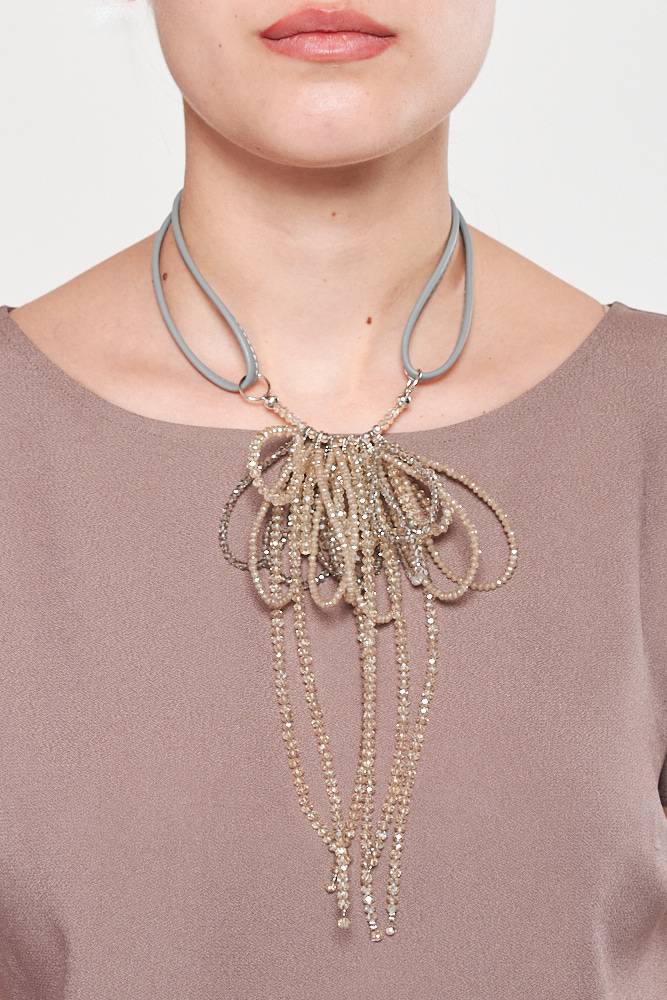 Rrocco Ragni Collana con cristalli Online