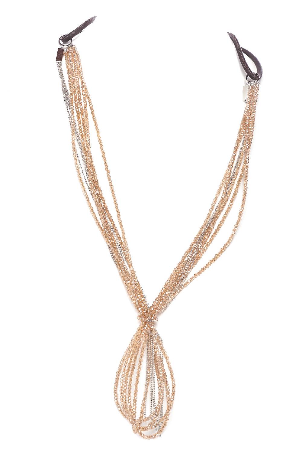 Rrocco Ragni Collana con cristalli e monile Outlet