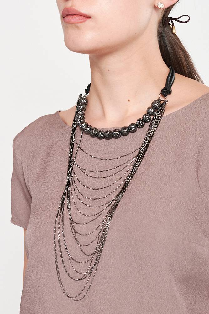 Rrocco Ragni Collana con boules e monile Offerte