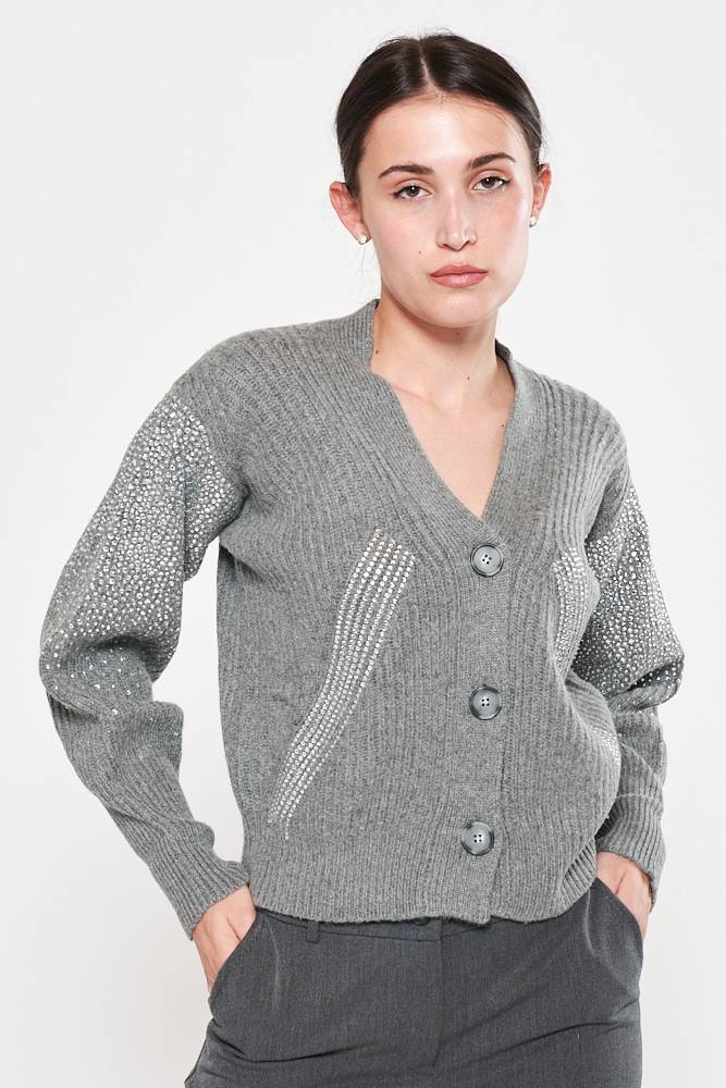 Rrocco Ragni Cardigan con cristalli In Saldo
