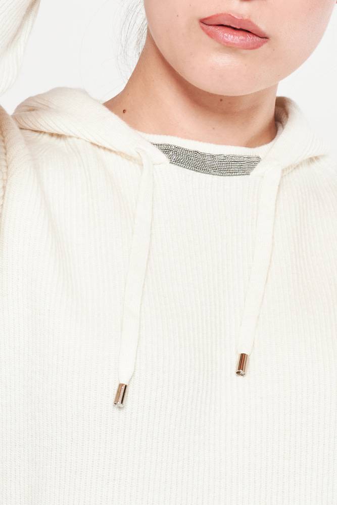 Rrocco Ragni Felpa con cappuccio e monile Moda