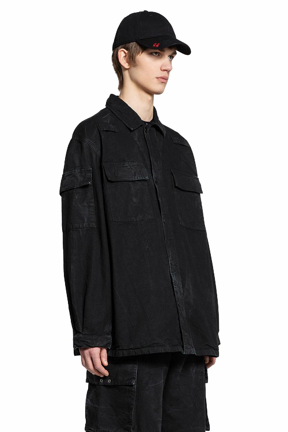 Antonioli 44 LABEL GROUP MAN BLACK JACKETS Saldi Di Fabbrica