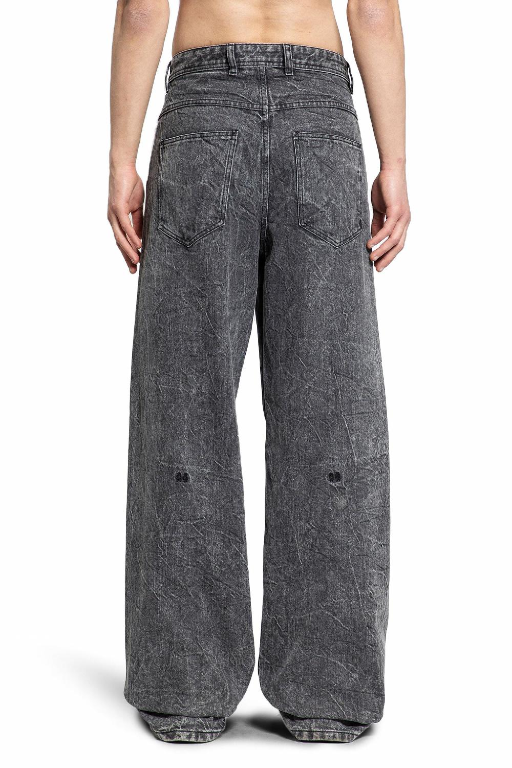 Antonioli 44 LABEL GROUP MAN BLACK JEANS Nuova