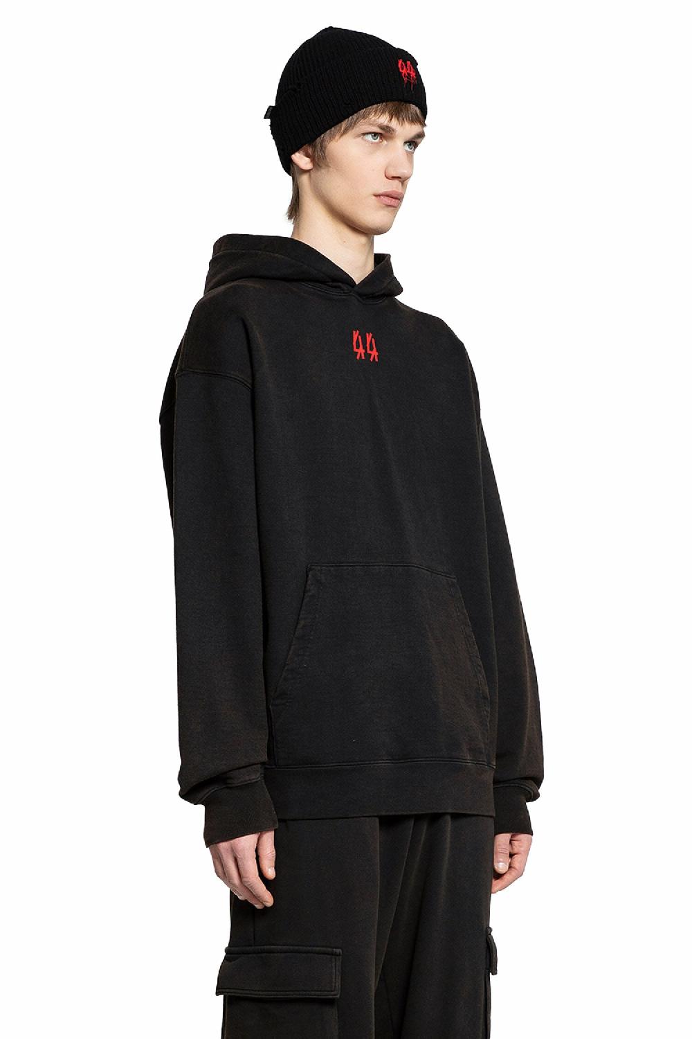 Antonioli 44 LABEL GROUP MAN BLACK SWEATSHIRTS Prezzo Ridotto