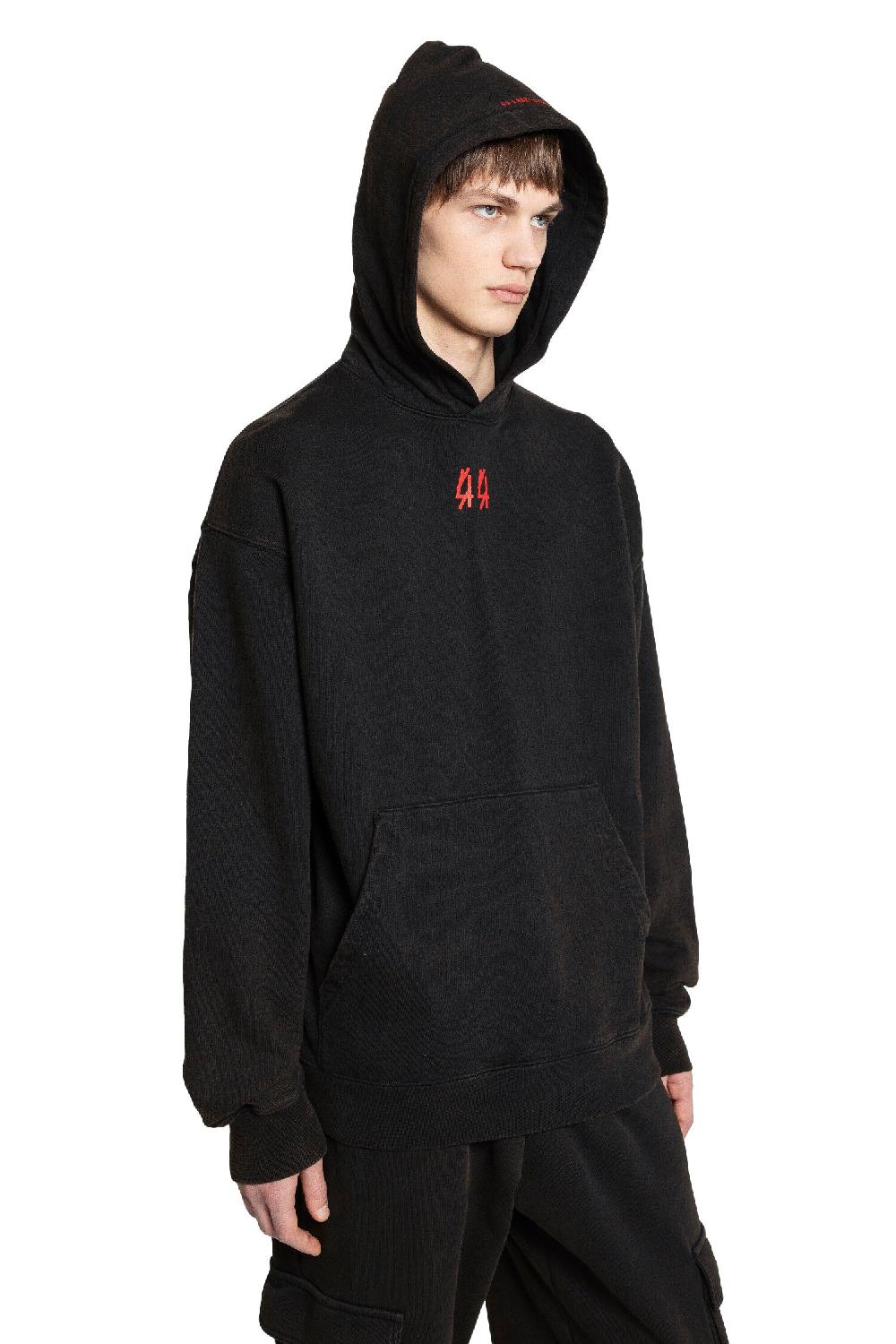 Antonioli 44 LABEL GROUP MAN BLACK SWEATSHIRTS Prezzo Ridotto