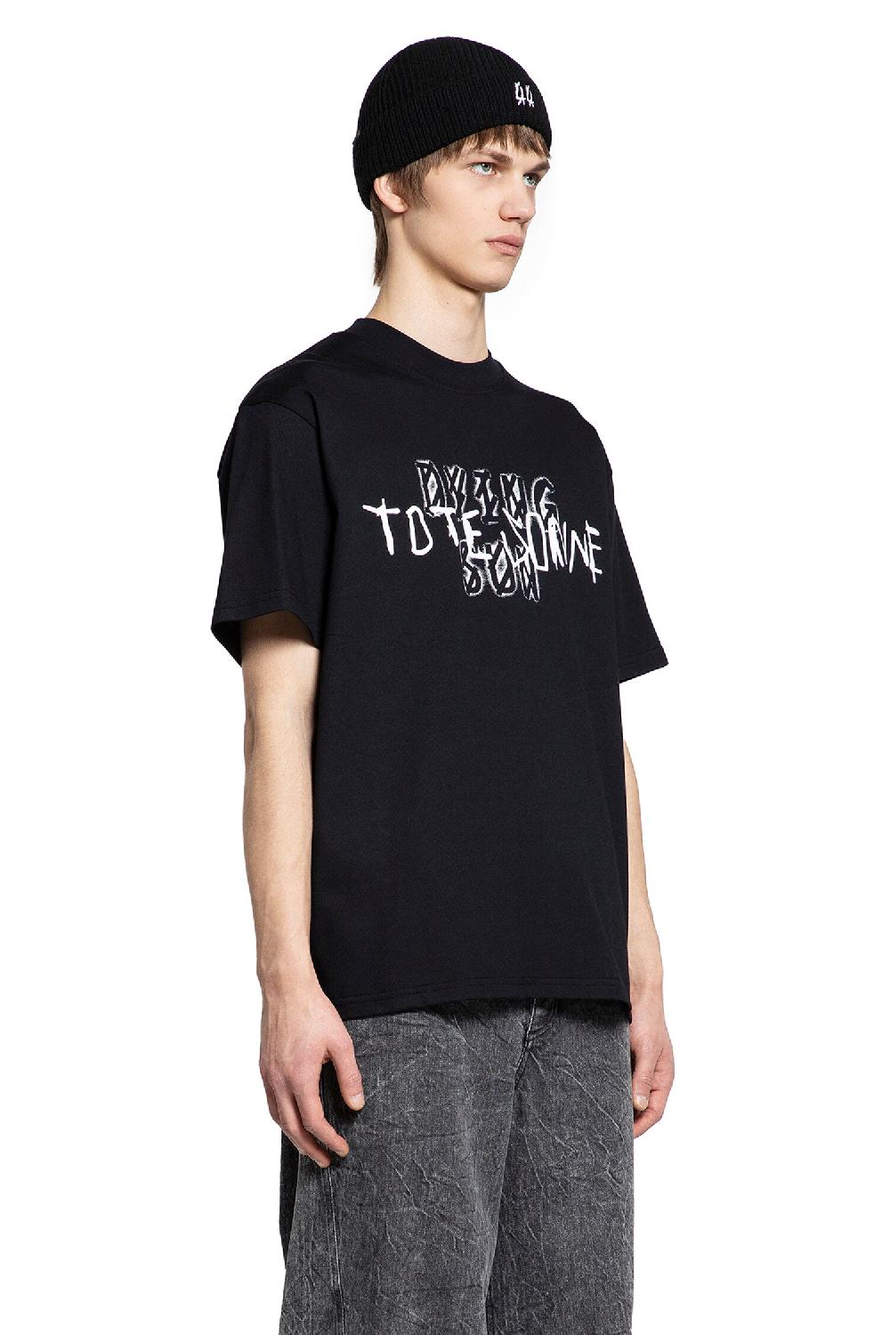 Antonioli 44 LABEL GROUP MAN BLACK T-SHIRTS & TANK TOPS Presa