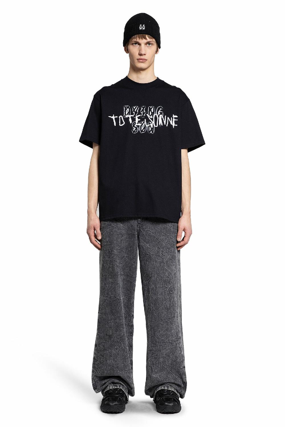 Antonioli 44 LABEL GROUP MAN BLACK T-SHIRTS & TANK TOPS Presa