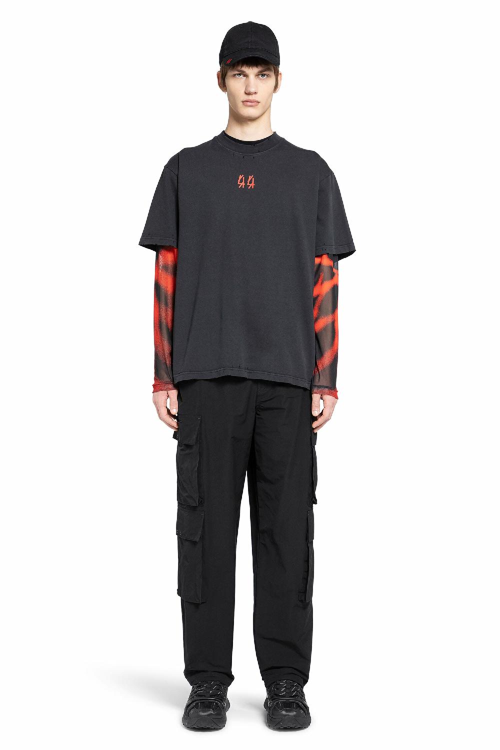 Antonioli 44 LABEL GROUP MAN BLACK T-SHIRTS & TANK TOPS Outlet