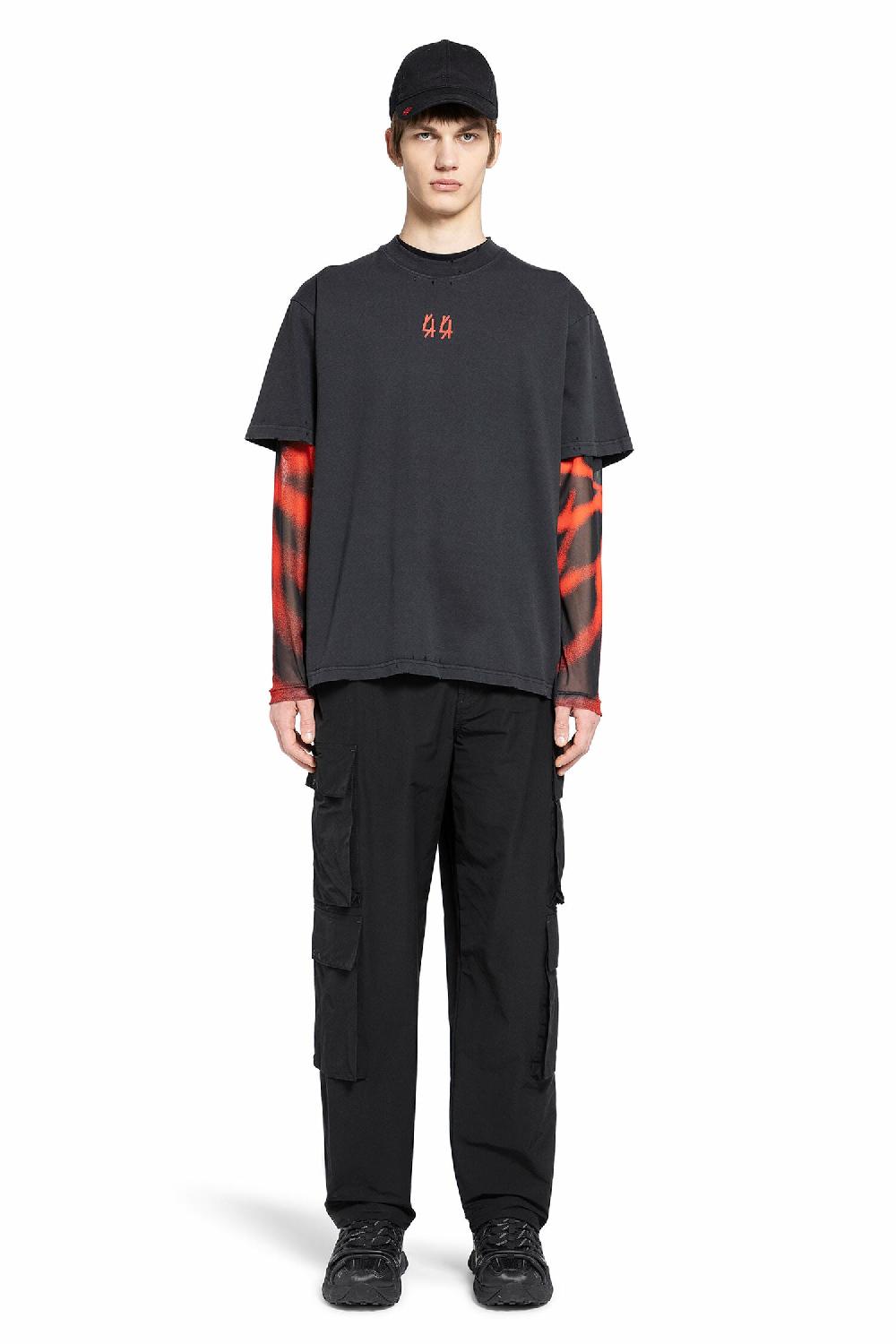 Antonioli 44 LABEL GROUP MAN BLACK TROUSERS In Saldo