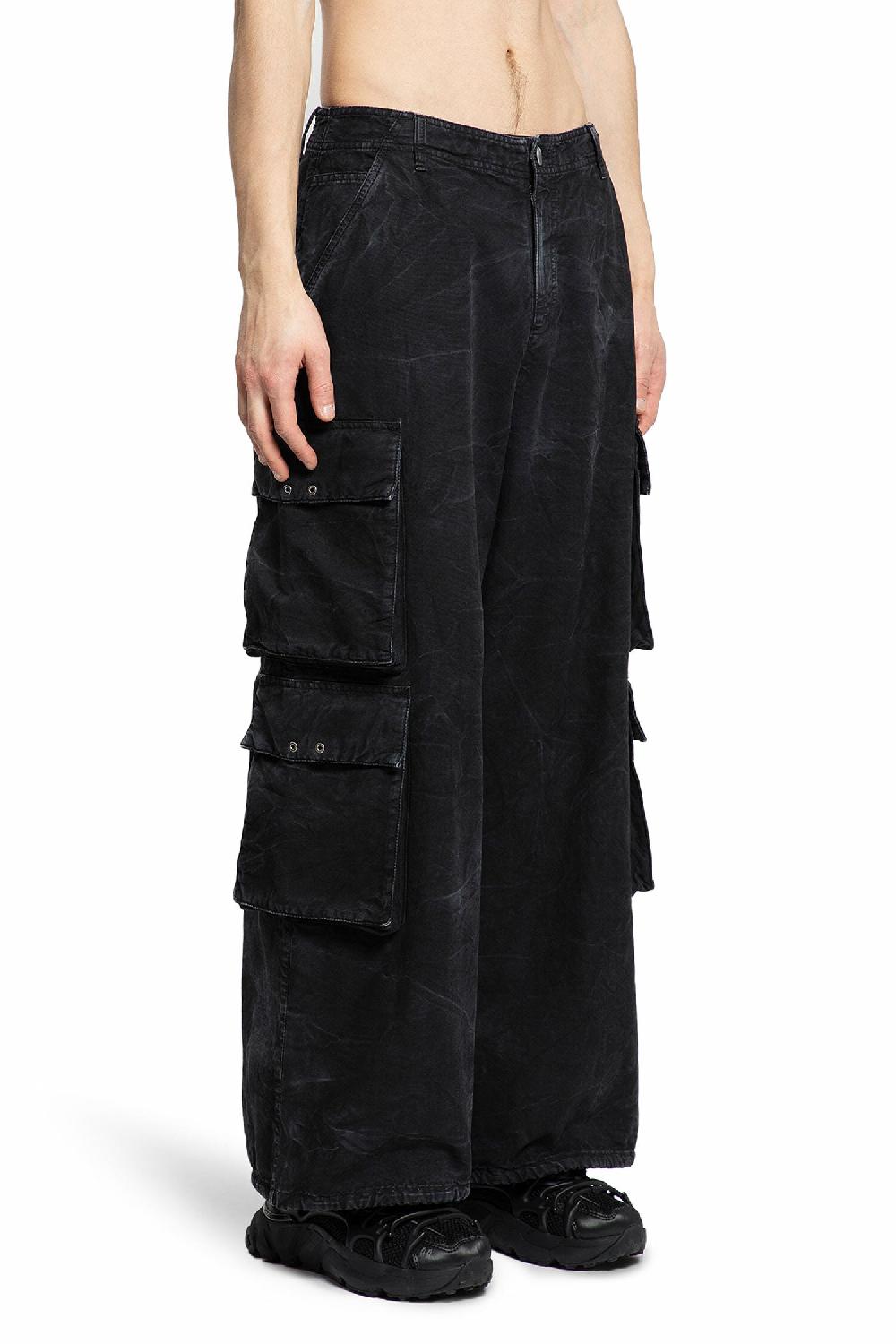 Antonioli 44 LABEL GROUP MAN BLACK TROUSERS Nuova