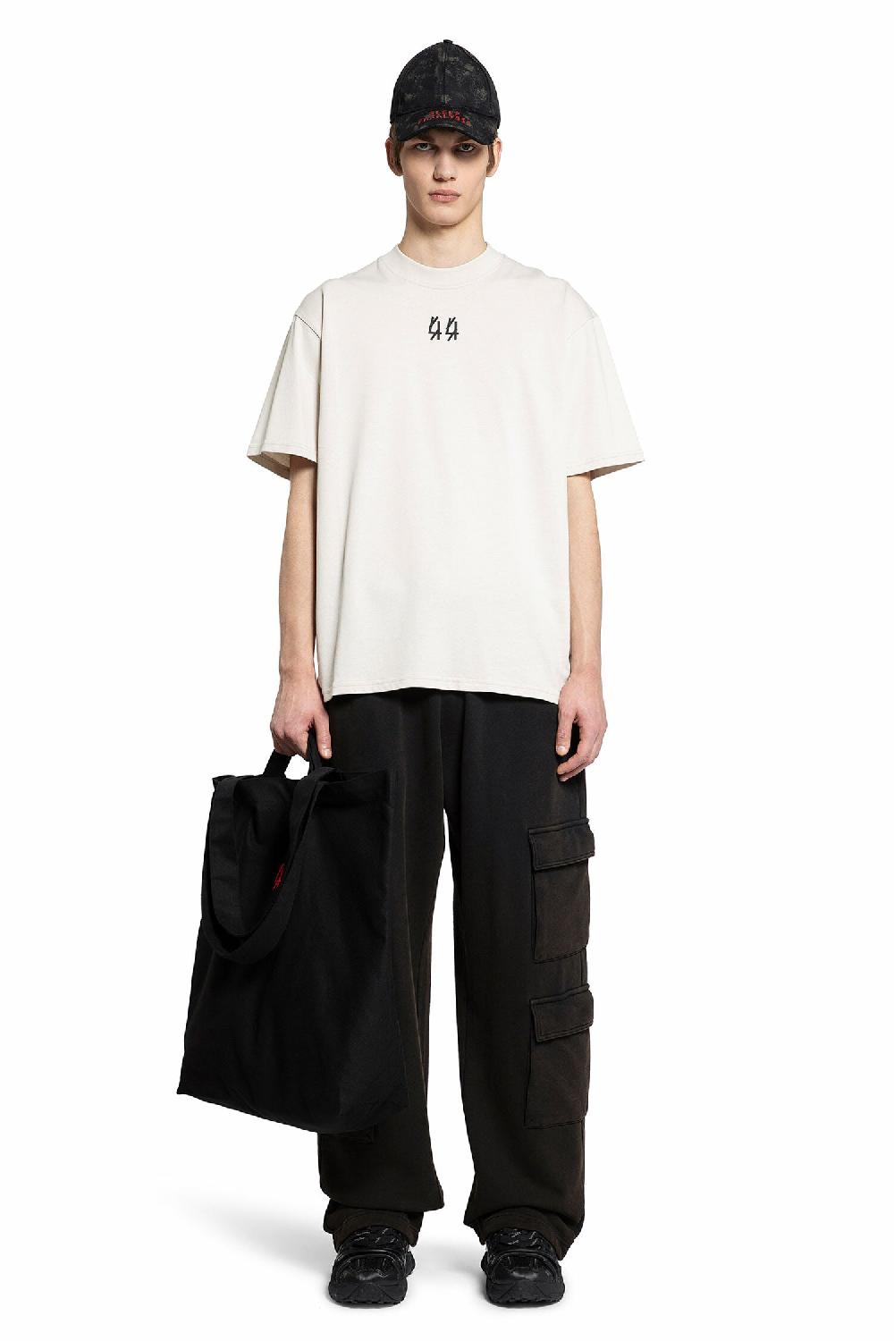 Antonioli 44 LABEL GROUP MAN BLACK TROUSERS Moda