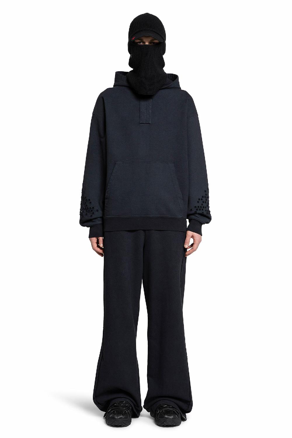 Antonioli 44 LABEL GROUP MAN BLACK TROUSERS 2025