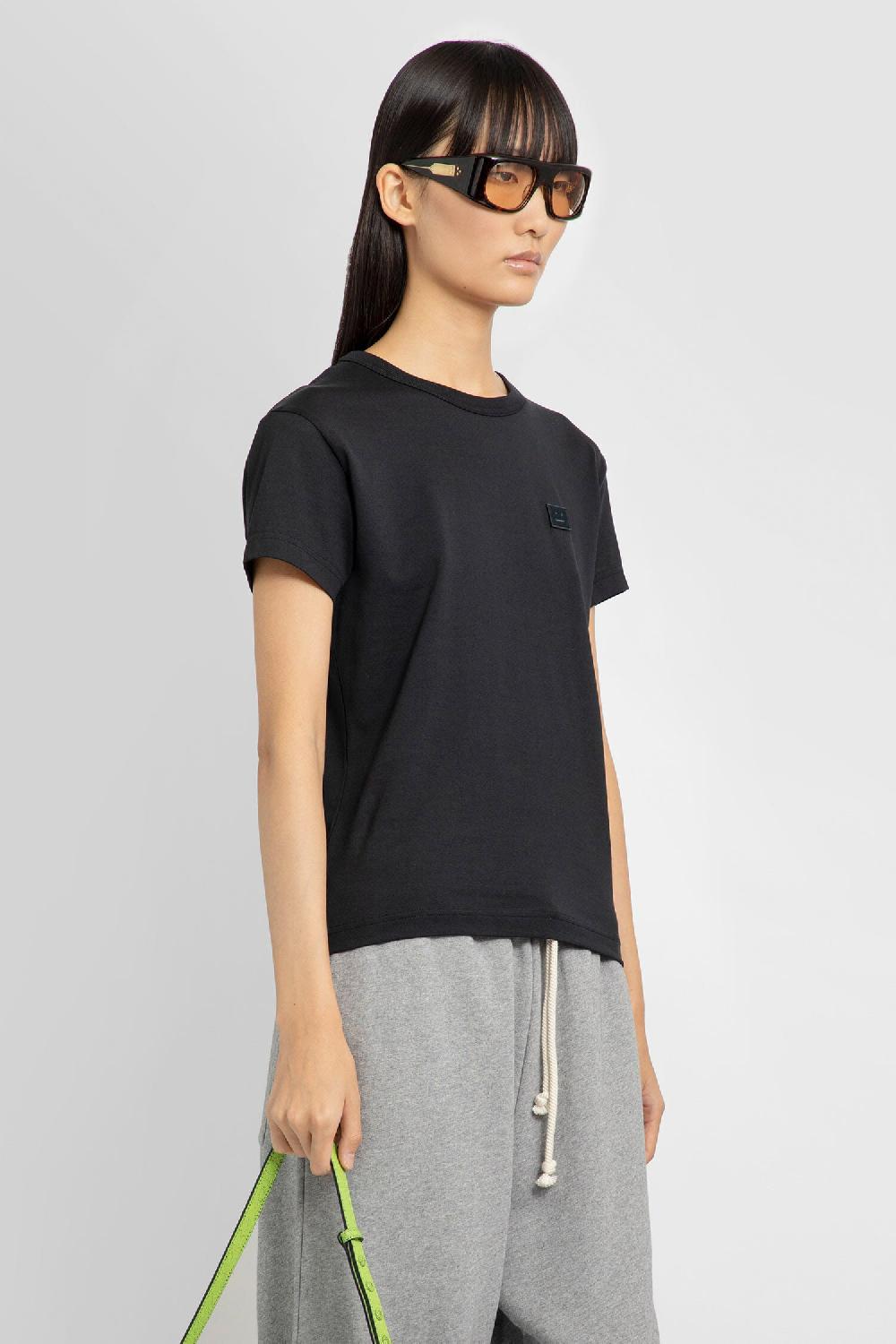 Antonioli ACNE STUDIOS WOMAN BLACK T-SHIRTS & TANK TOPS Negozi Online