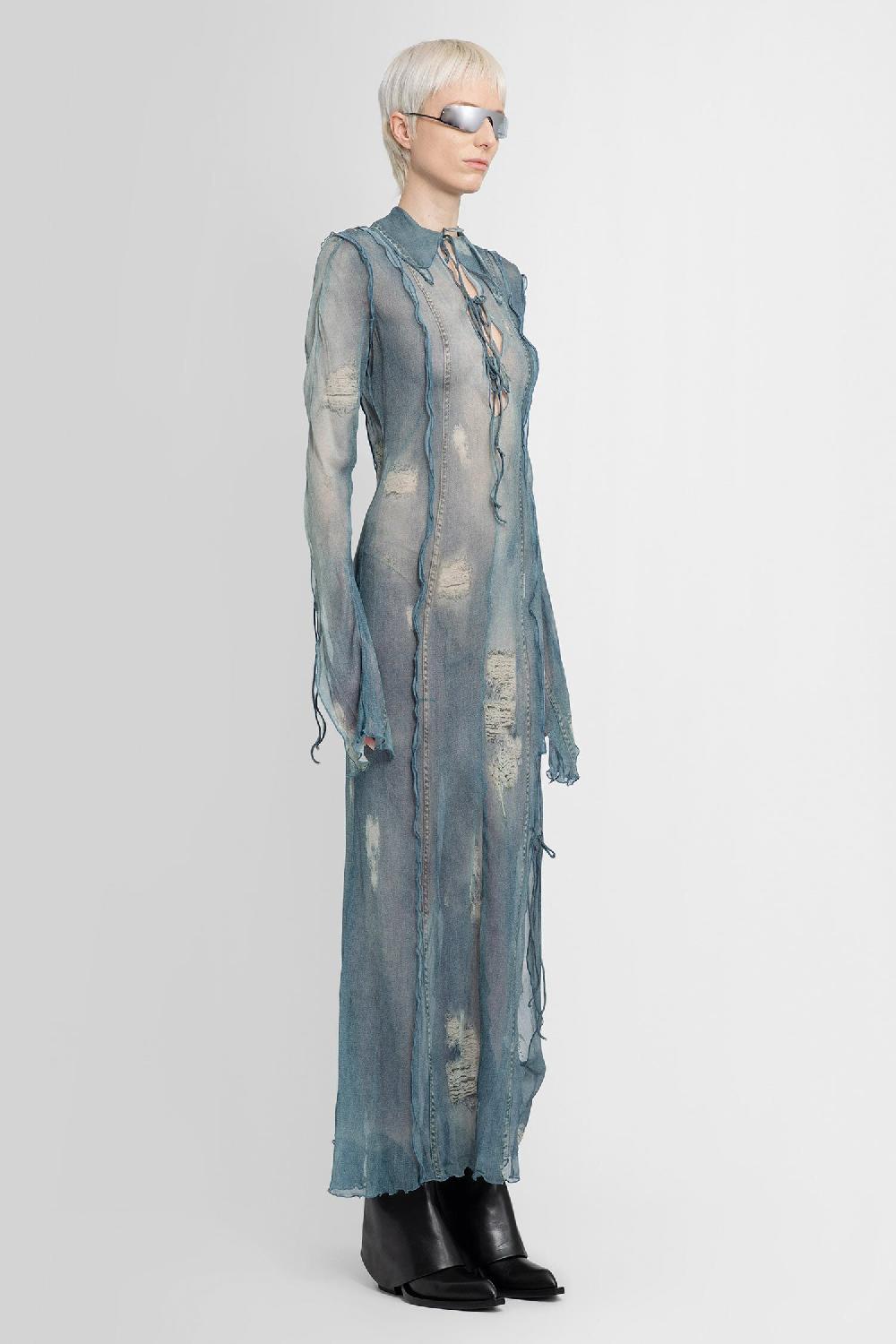Antonioli ACNE STUDIOS WOMAN BLUE DRESSES Consegna Veloce