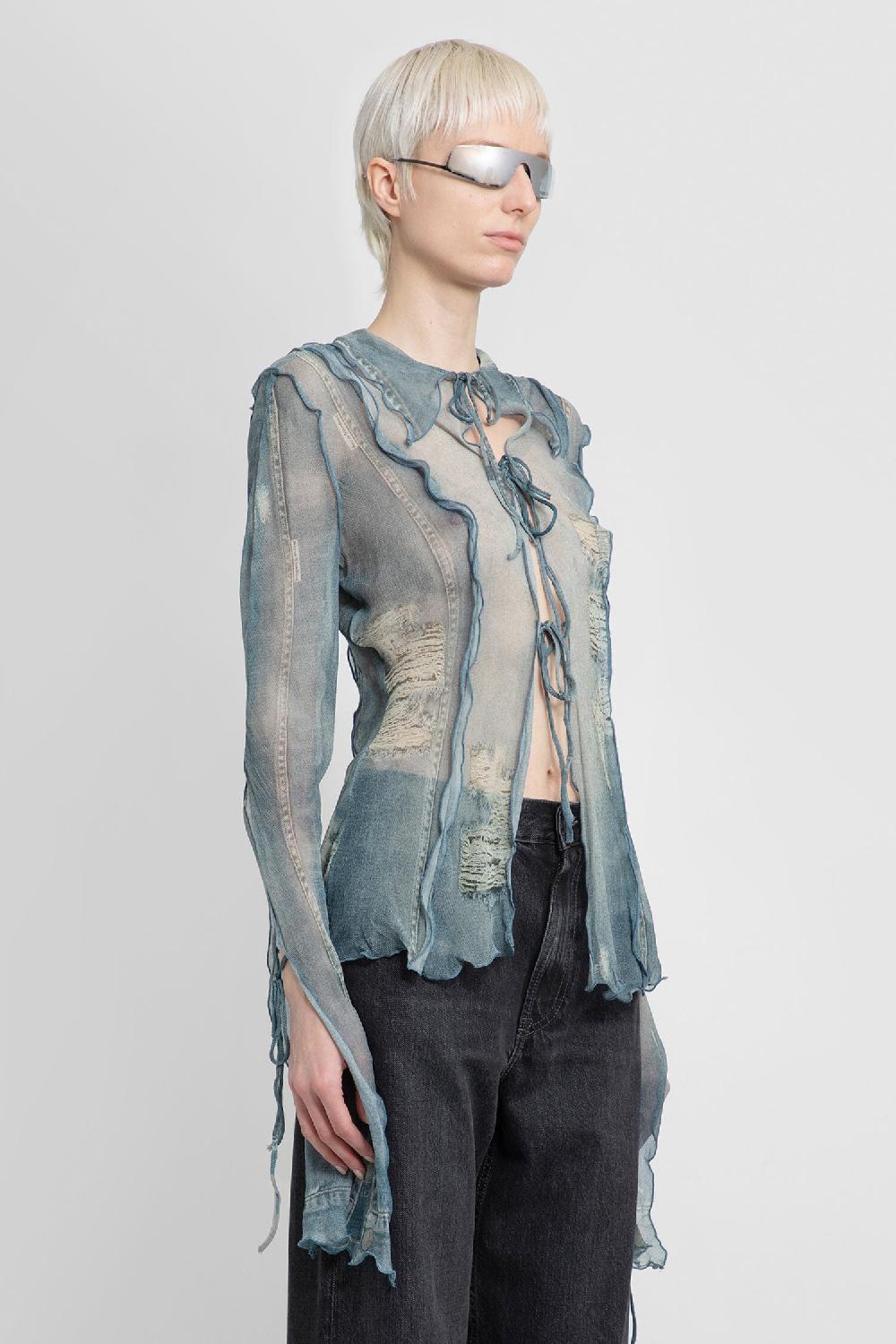 Antonioli ACNE STUDIOS WOMAN BLUE SHIRTS Convenienza