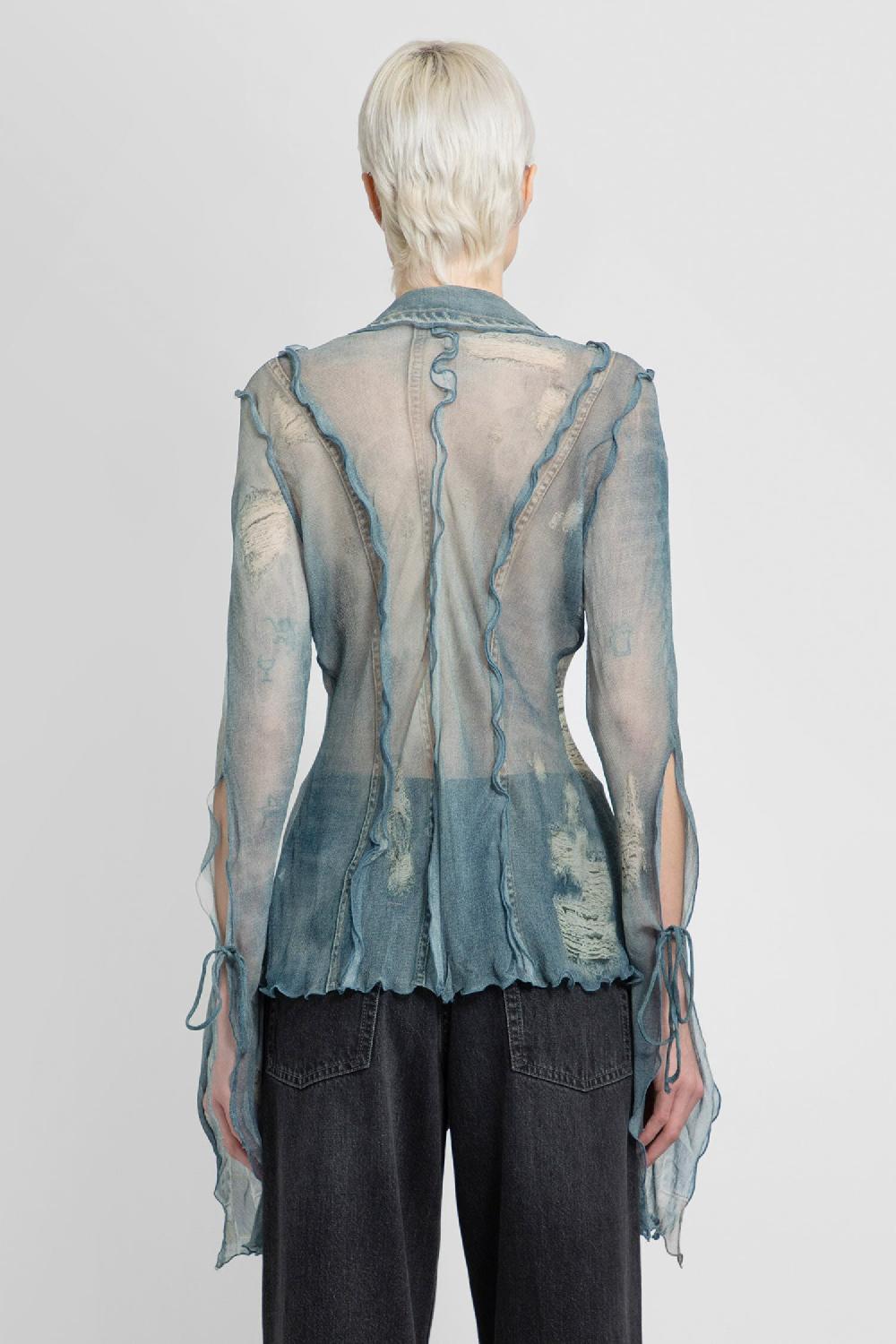 Antonioli ACNE STUDIOS WOMAN BLUE SHIRTS Convenienza