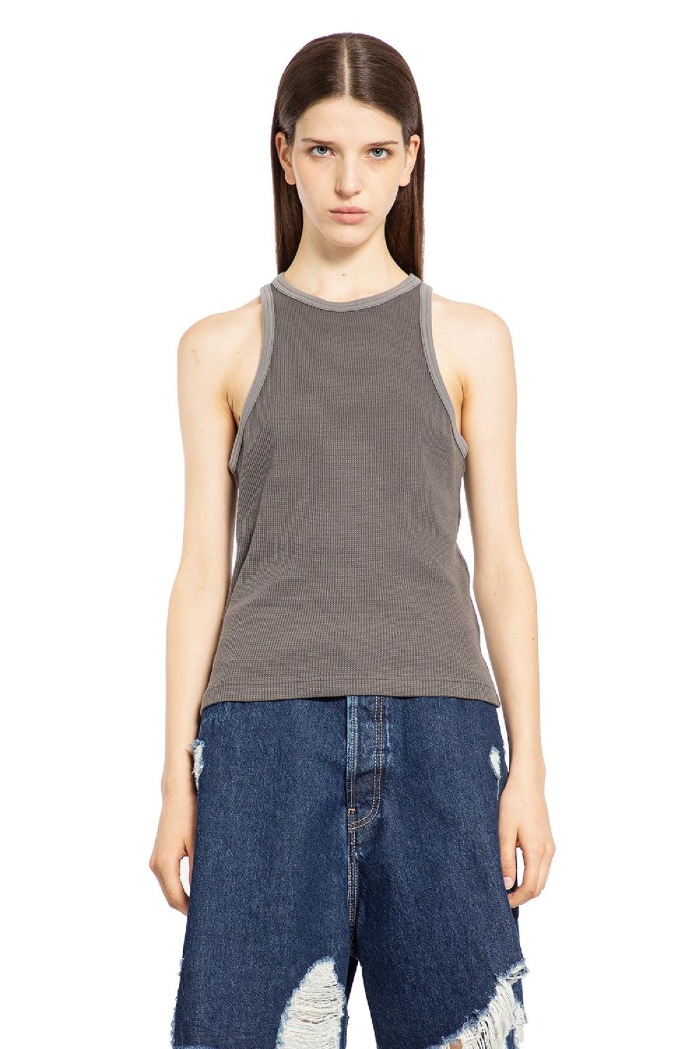 Antonioli ACNE STUDIOS WOMAN GREY T-SHIRTS & TANK TOPS Saldi Di Fabbrica