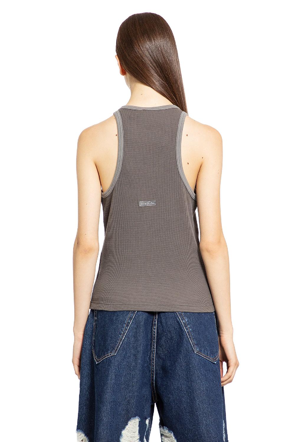 Antonioli ACNE STUDIOS WOMAN GREY T-SHIRTS & TANK TOPS Saldi Di Fabbrica
