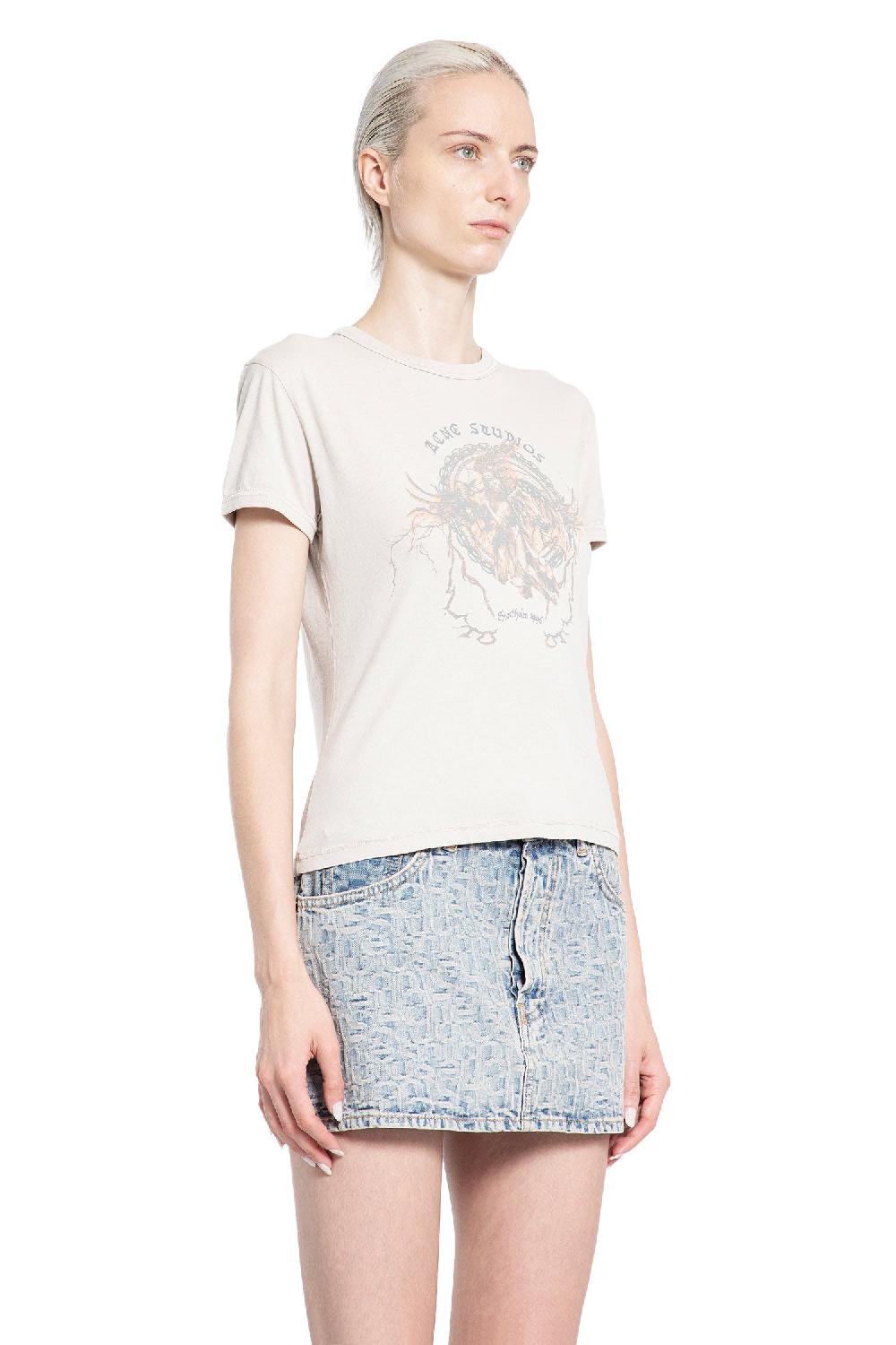 Antonioli ACNE STUDIOS WOMAN GREY T-SHIRTS & TANK TOPS Negozio