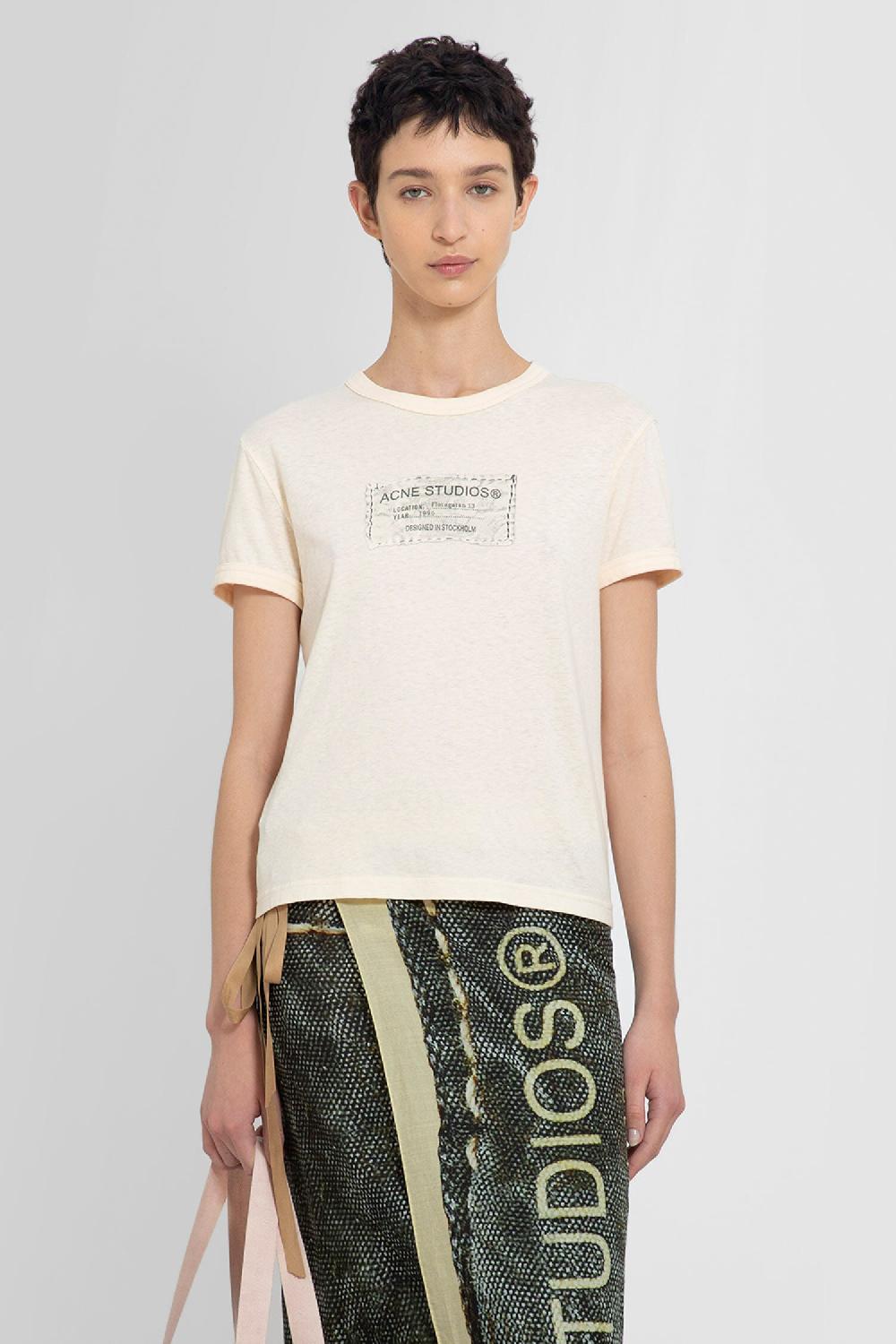 Antonioli ACNE STUDIOS WOMAN ORANGE T-SHIRTS & TANK TOPS Vendita