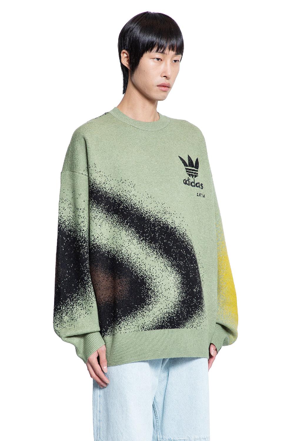 Antonioli ADIDAS MAN GREEN KNITWEAR Vendita Calda