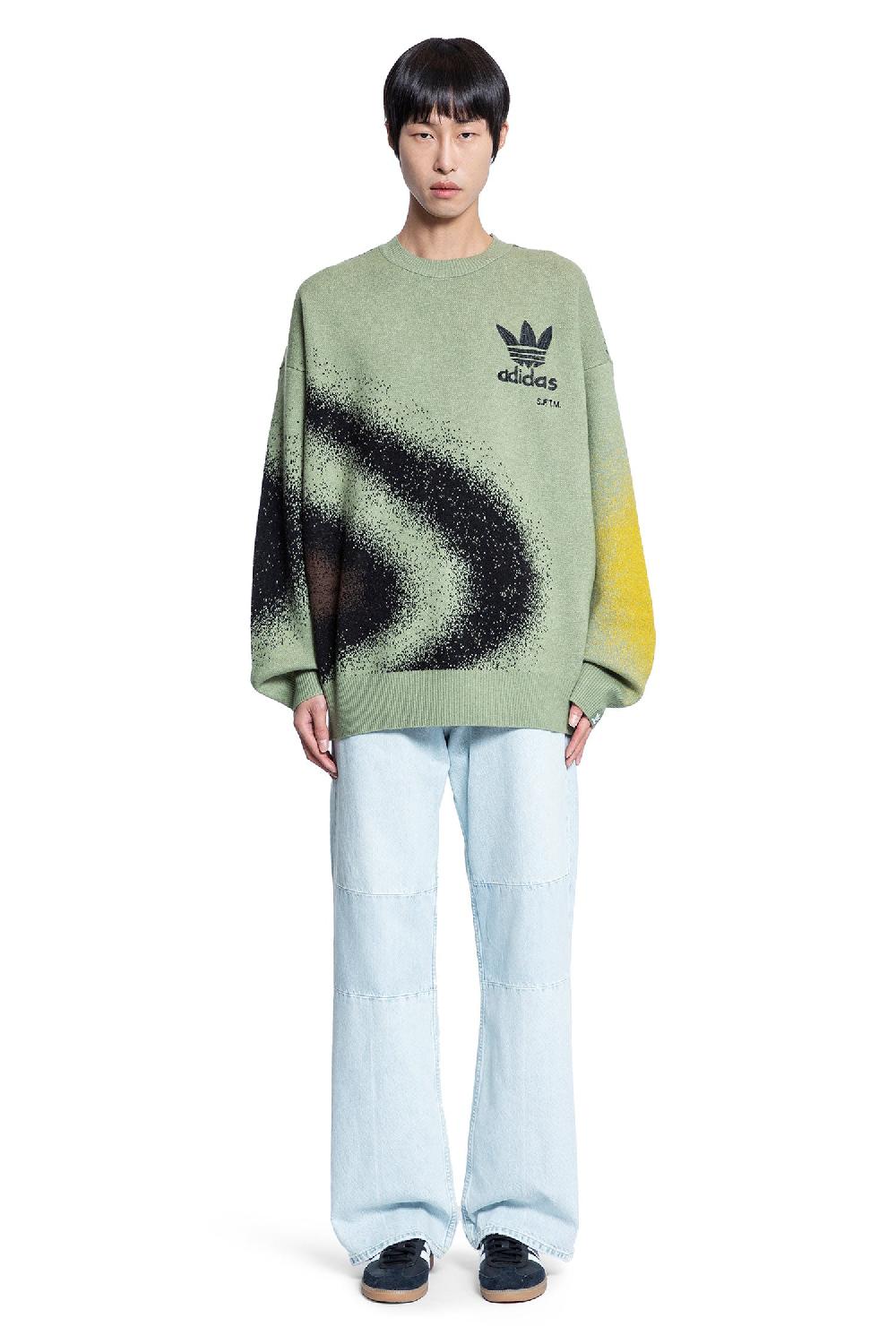 Antonioli ADIDAS MAN GREEN KNITWEAR Vendita Calda