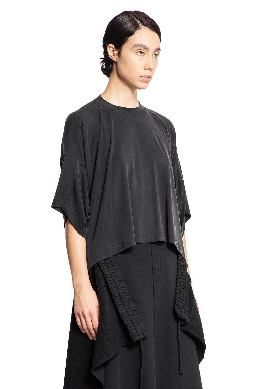 Antonioli ALAINPAUL WOMAN BLACK T-SHIRTS & TANK TOPS 2025