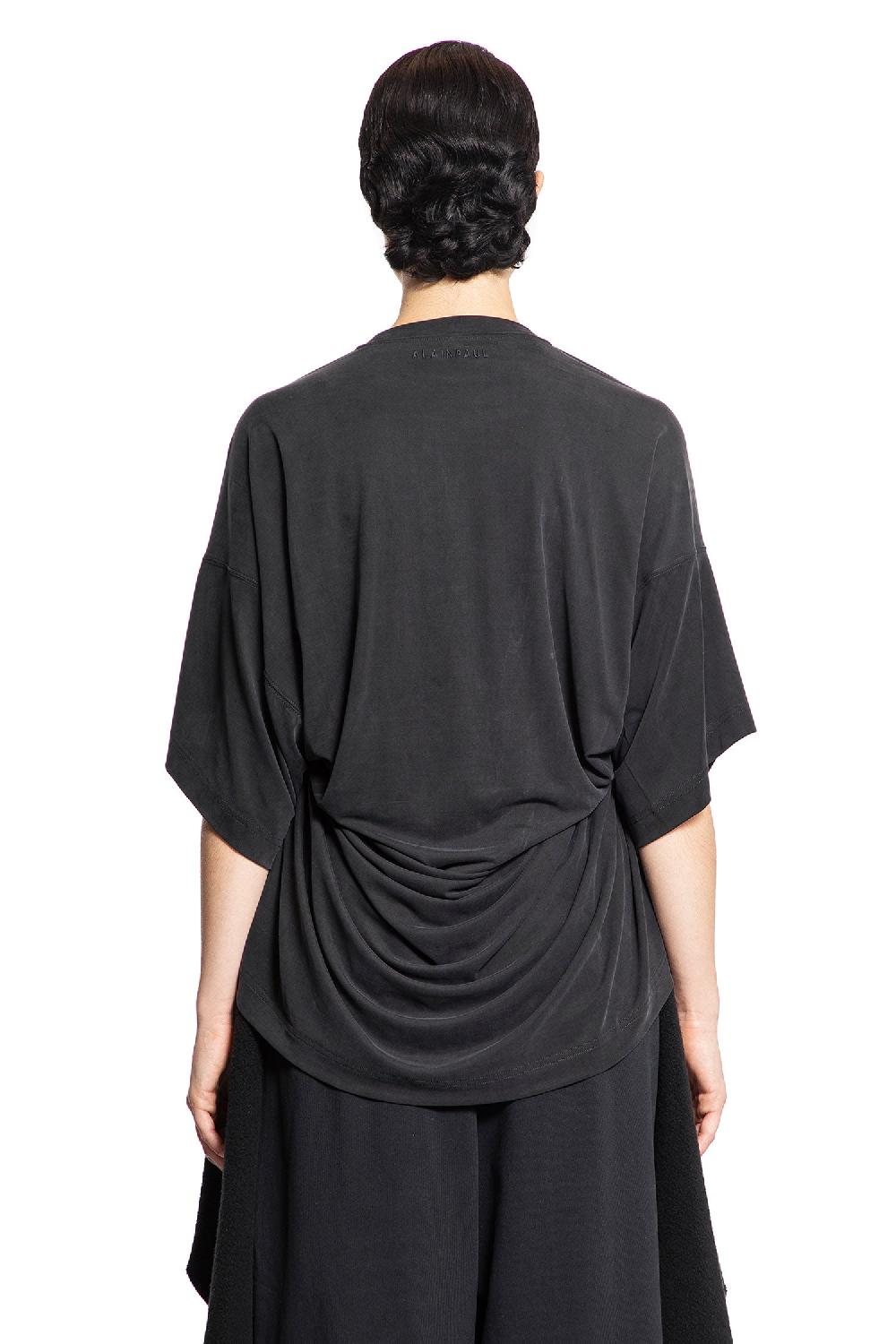 Antonioli ALAINPAUL WOMAN BLACK T-SHIRTS & TANK TOPS 2025