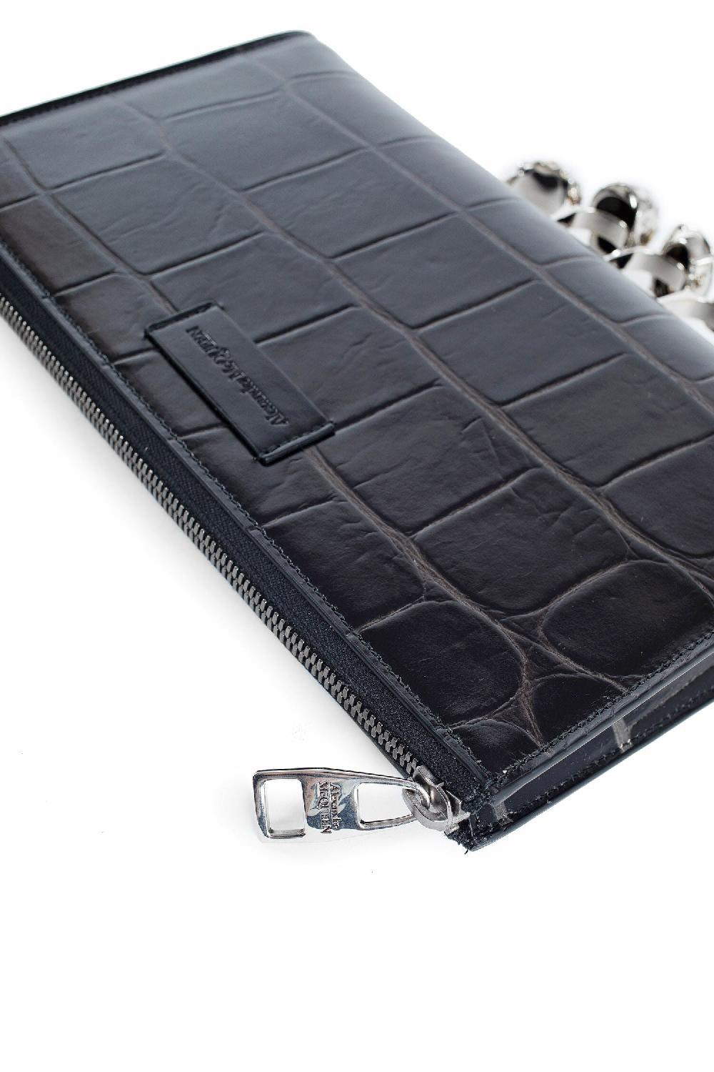 Antonioli ALEXANDER MCQUEEN MAN BLACK CLUTCHES & POUCHES Consegna Veloce