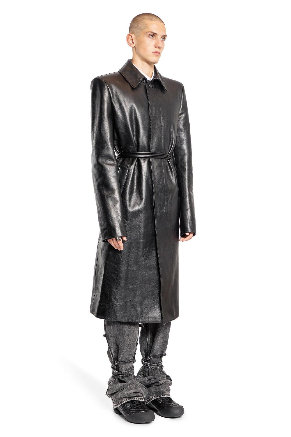 Antonioli ALEXANDER MCQUEEN MAN BLACK COATS Promozione Limitata