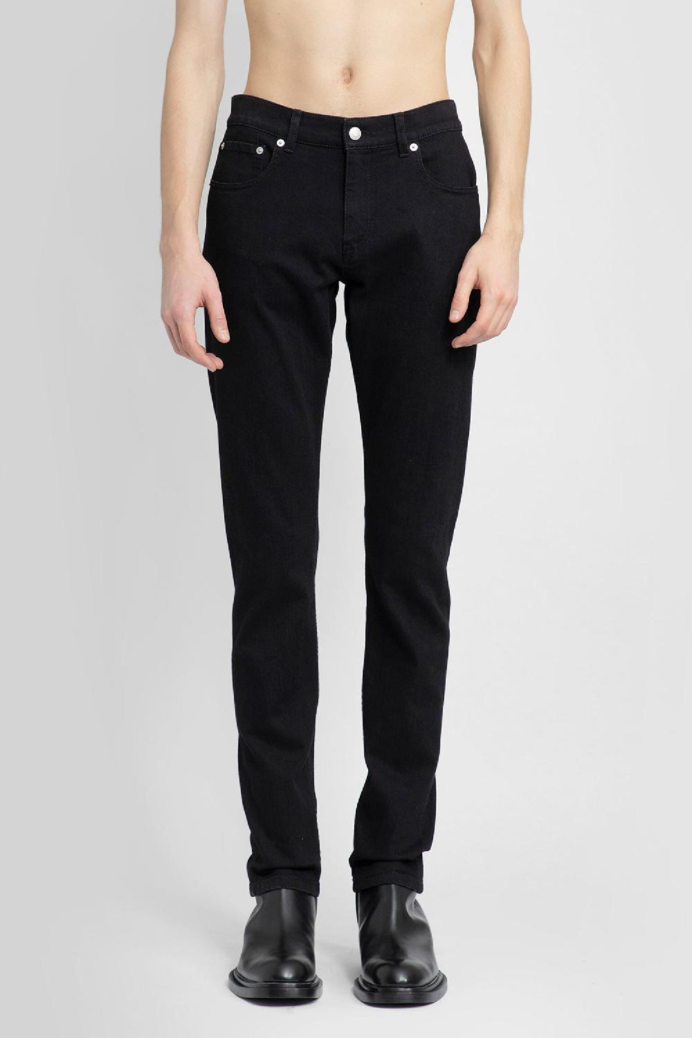 Antonioli ALEXANDER MCQUEEN MAN BLACK JEANS Sottocosto