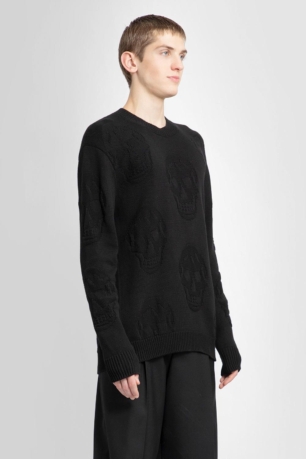 Antonioli ALEXANDER MCQUEEN MAN BLACK KNITWEAR Sconto