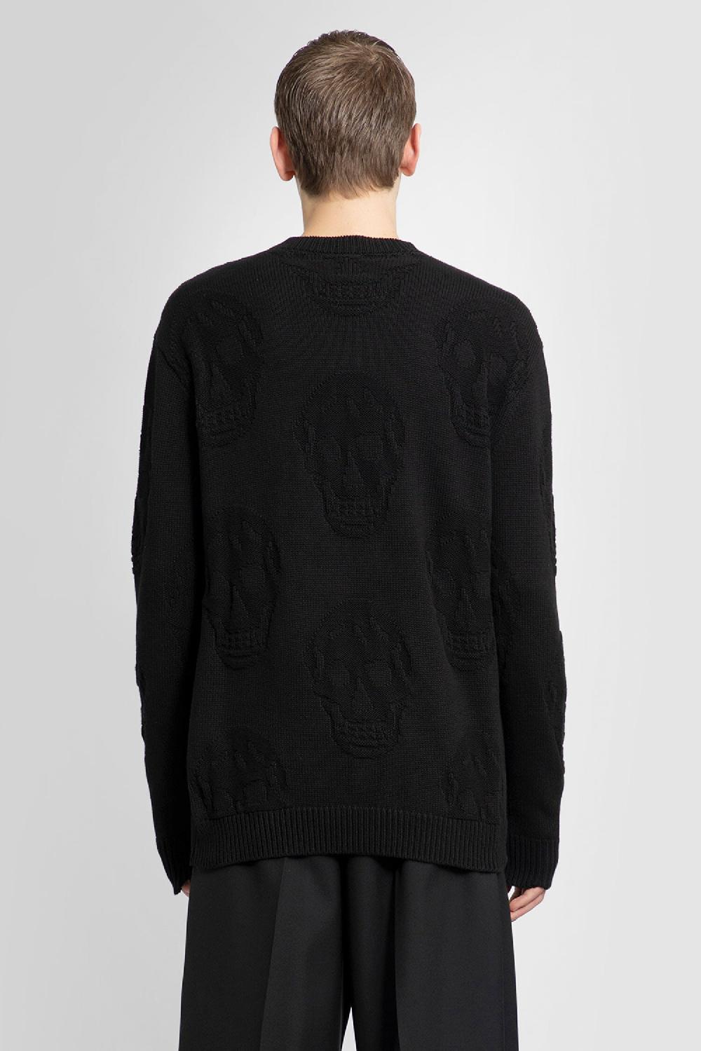 Antonioli ALEXANDER MCQUEEN MAN BLACK KNITWEAR Sconto