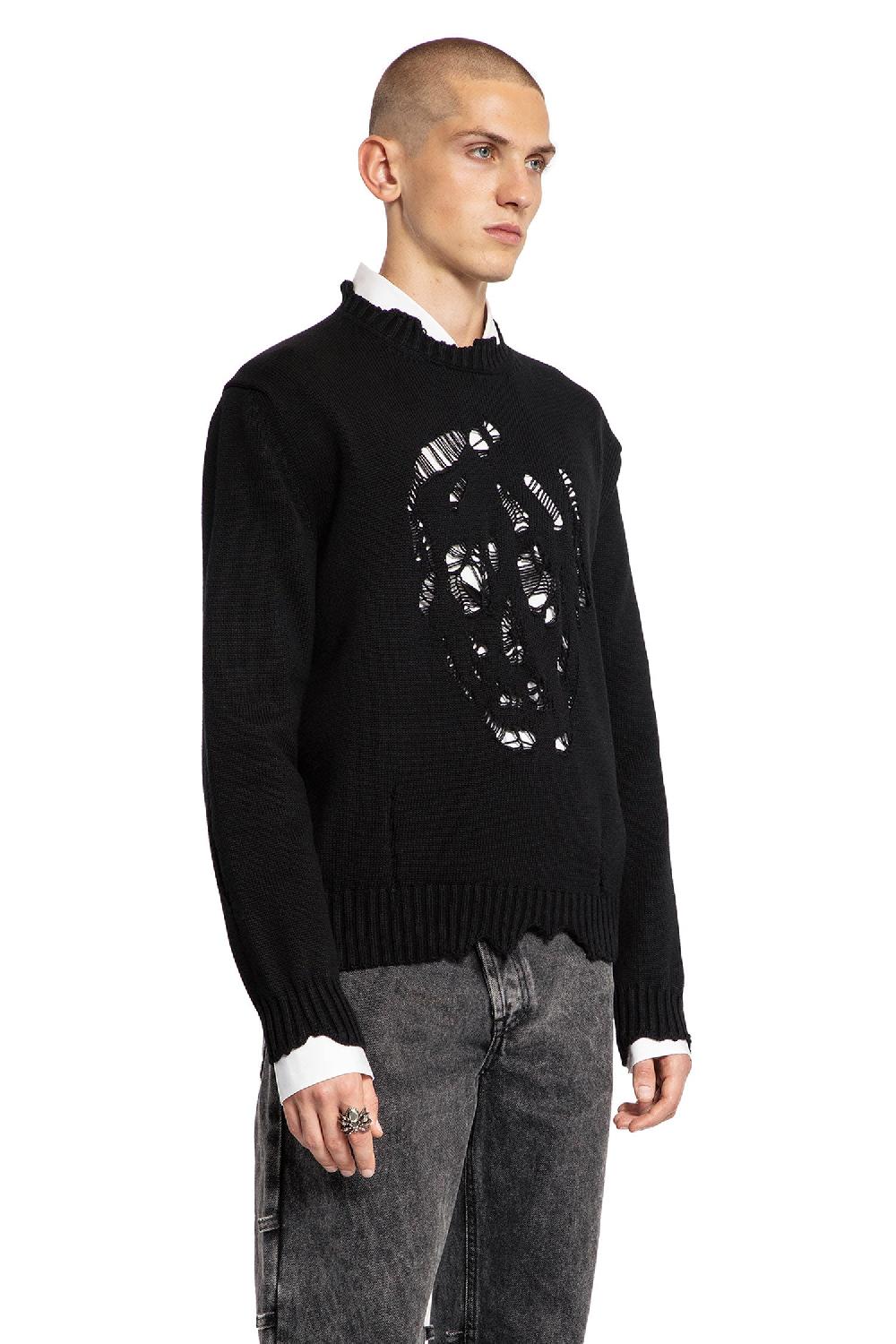 Antonioli ALEXANDER MCQUEEN MAN BLACK KNITWEAR Economico