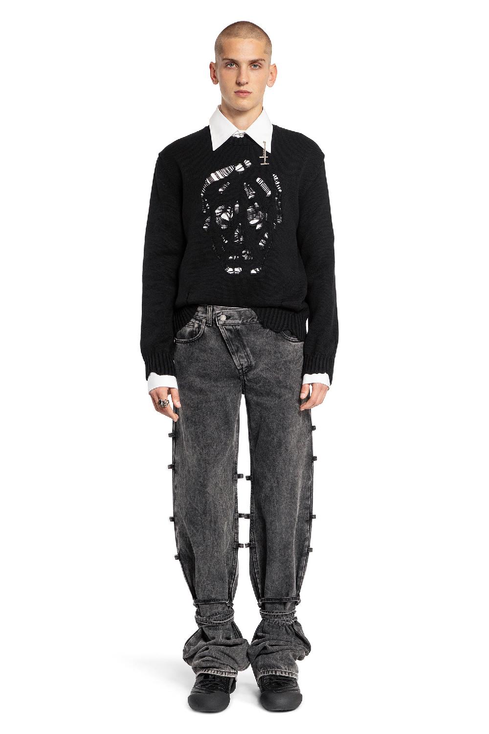 Antonioli ALEXANDER MCQUEEN MAN BLACK KNITWEAR Economico