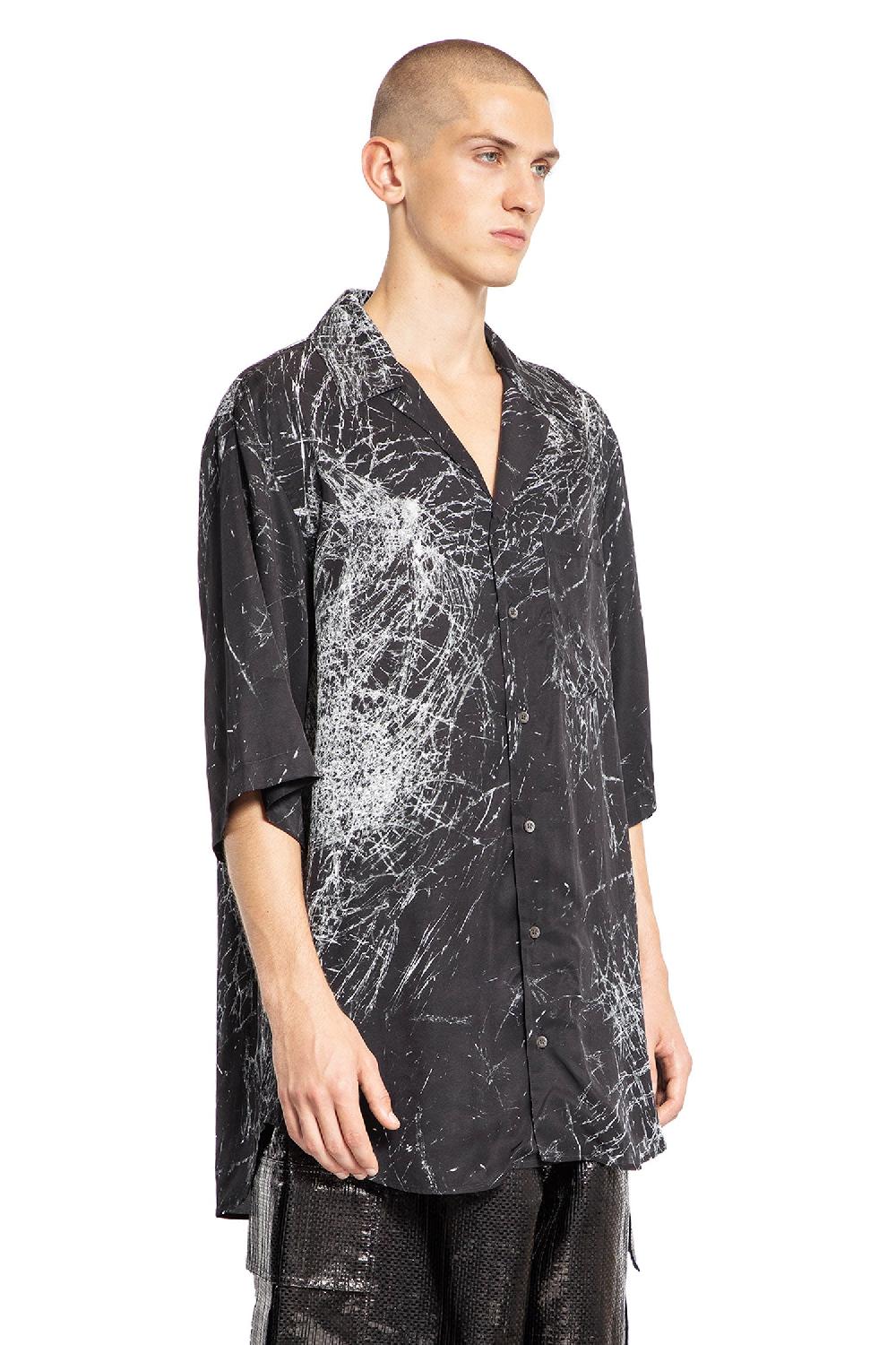 Antonioli ALEXANDER MCQUEEN MAN BLACK SHIRTS Vendita Calda