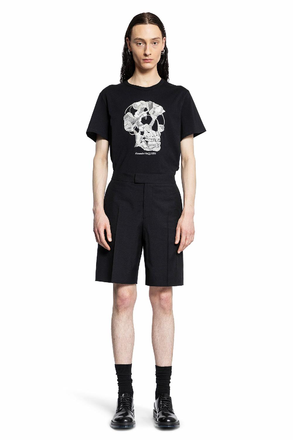 Antonioli ALEXANDER MCQUEEN MAN BLACK SHORTS & SKIRTS Vendita Economica