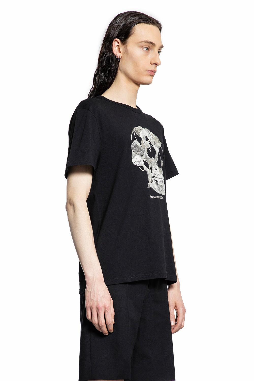 Antonioli ALEXANDER MCQUEEN MAN BLACK T-SHIRTS & TANK TOPS Italy