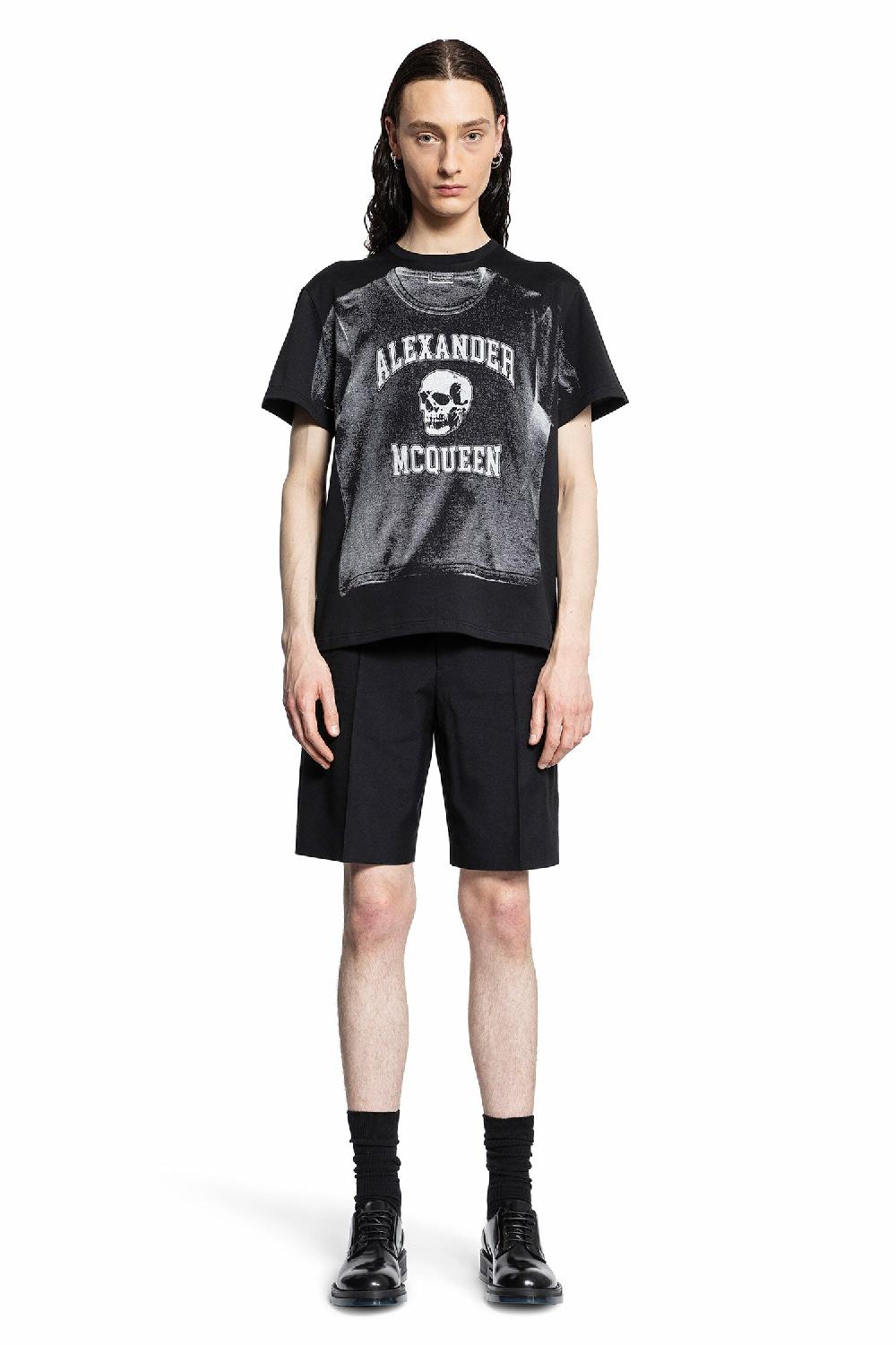 Antonioli ALEXANDER MCQUEEN MAN BLACK T-SHIRTS & TANK TOPS Italia
