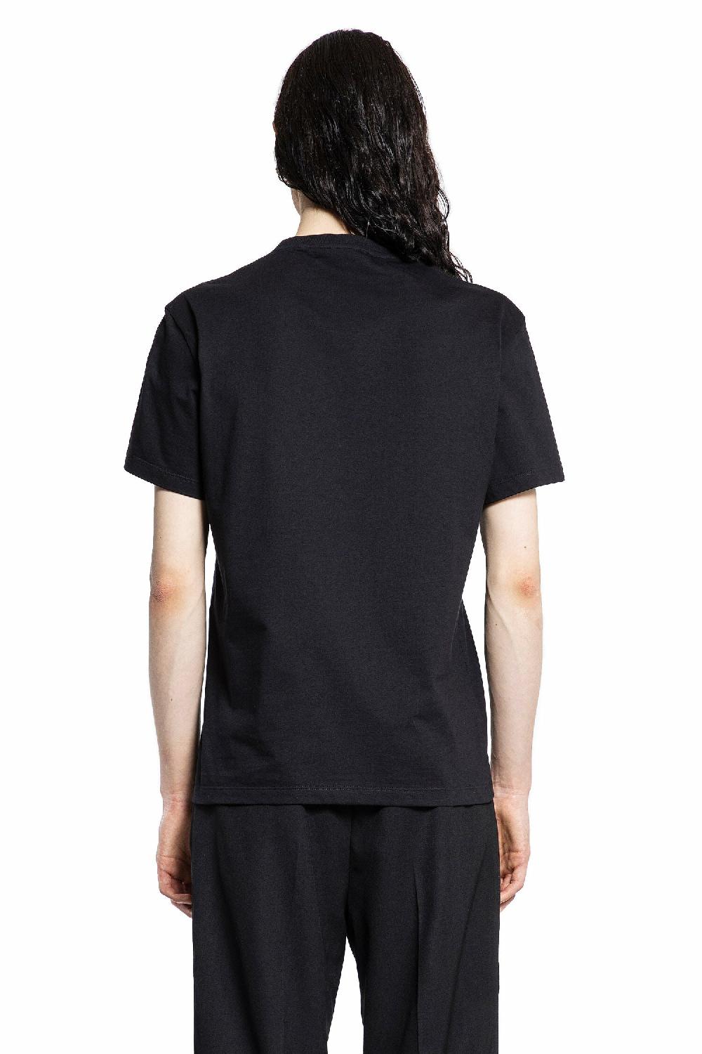 Antonioli ALEXANDER MCQUEEN MAN BLACK T-SHIRTS & TANK TOPS In Linea