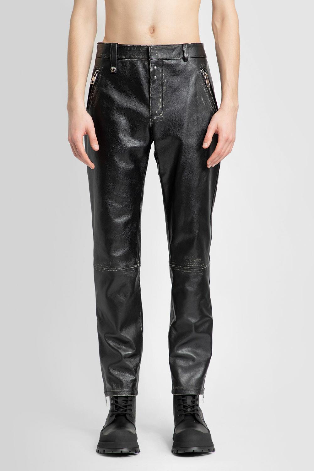 Antonioli ALEXANDER MCQUEEN MAN BLACK TROUSERS Nuovo