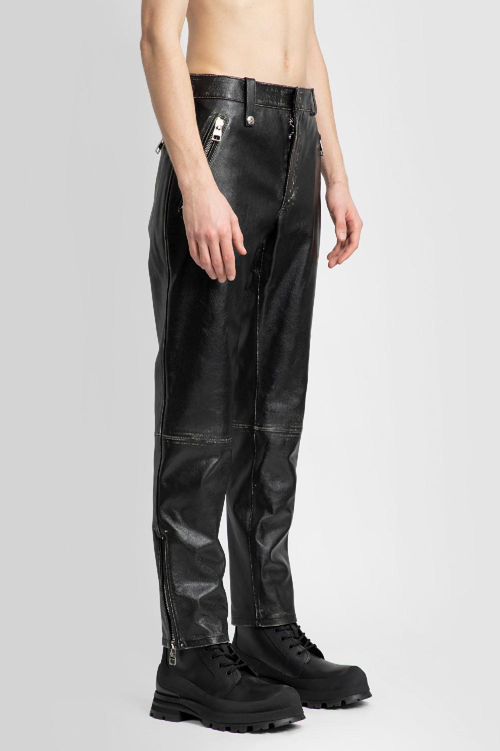 Antonioli ALEXANDER MCQUEEN MAN BLACK TROUSERS Nuovo