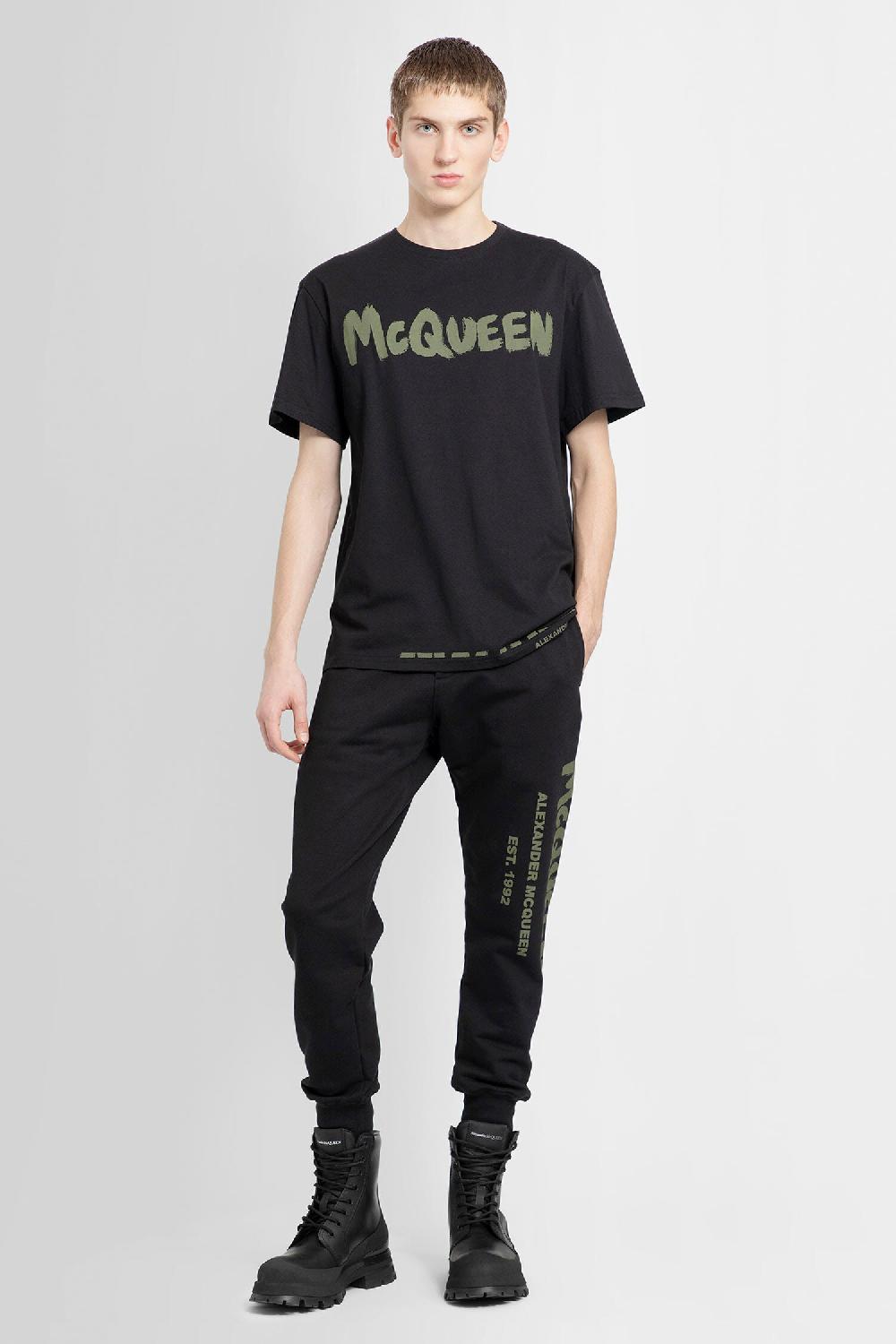 Antonioli ALEXANDER MCQUEEN MAN BLACK TROUSERS Qualità